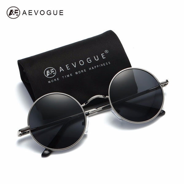 AEVOGUE Polarized Sunglasses For Men/Women Small Round Alloy Frame Summer Style Unisex Sun Glasses UV400 AE0518