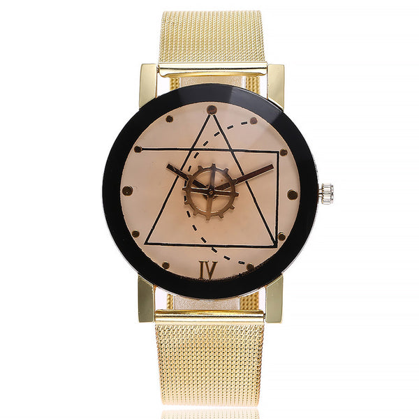 vansvar Casual Quartz Stainless Steel Band Marble Strap Watch Analog Wrist Watch